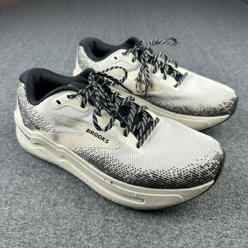 Brooks Ghost Max 2 Pelican Black Mens Running Shoes 1104311D092 Size 9